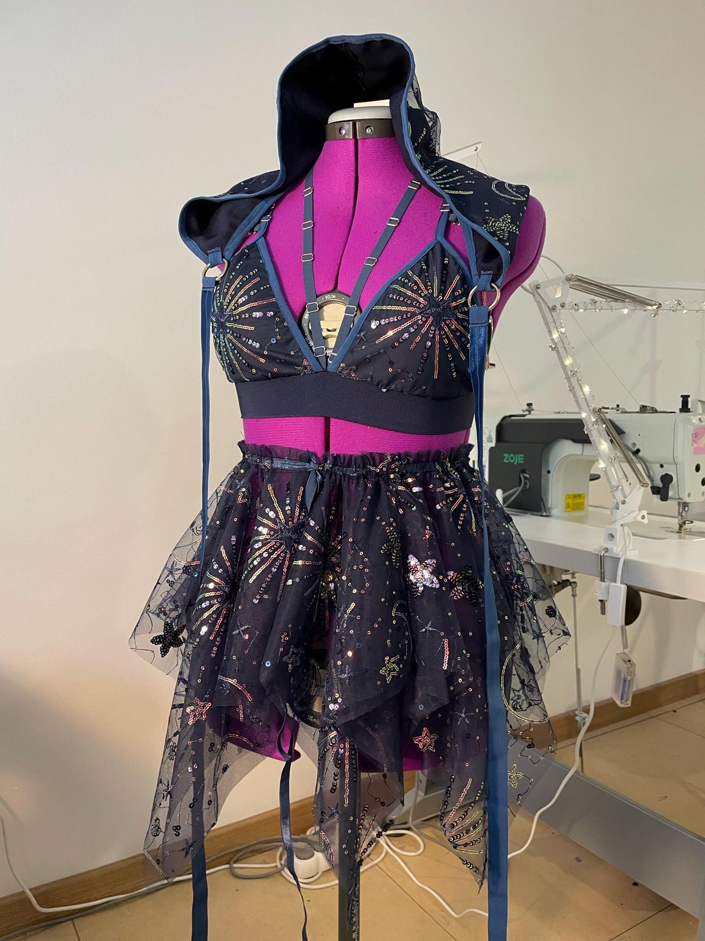 Witch Outfit, Witch Costume, Dark Witch Outfit, Sparkly Outfit, Rave Witch Set, Pirate Outfit, Pirate Costume, Fairy set *NIGHT ROGUE* MTO