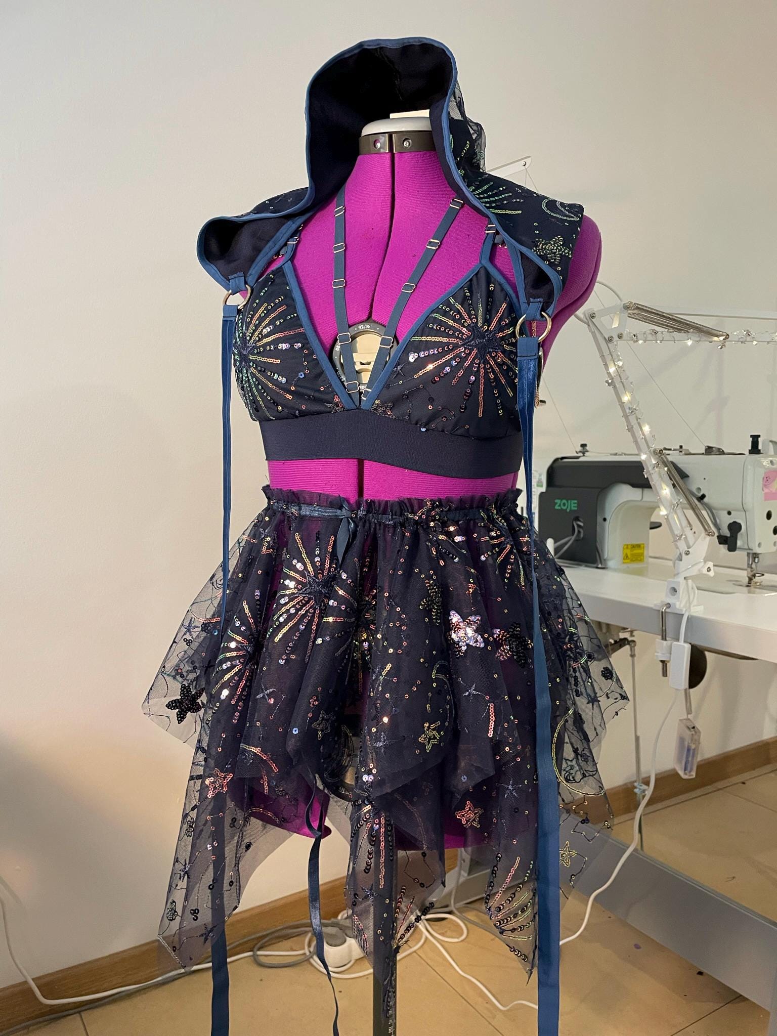 Witch Outfit, Witch Costume, Dark Witch Outfit, Sparkly Outfit, Rave Witch Set, Pirate Outfit, Pirate Costume, Fairy set *NIGHT ROGUE* MTO