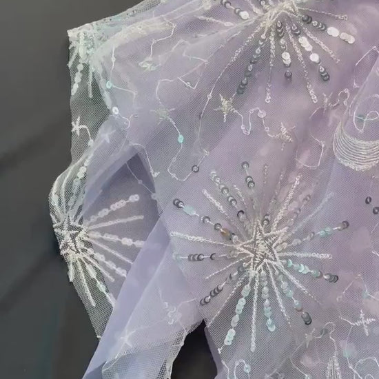 Purple Fairy Outfit, Sparkly Outfit, Woman Rave Set, Sequin Rave Outfit,  Holographic Outfit,  Fairy Outfit *Starry Delight* MTO